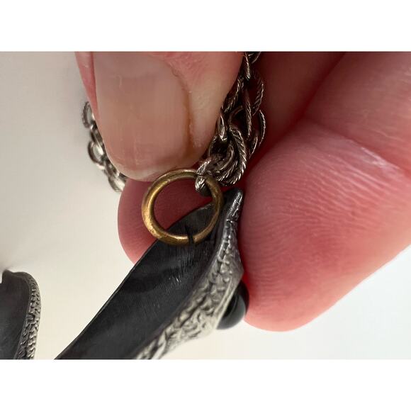 Vintage Gecko Lizard Pendant Necklace Unbranded 20 Inches - Picture 8 of 10